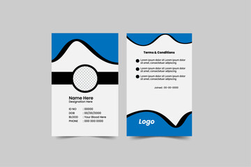 Modern Identity Card.Modern and minimalist id card template,Creative id card design for your company employee.
Vector id card template, Modern colorful icon collection.Abstract professional id card de