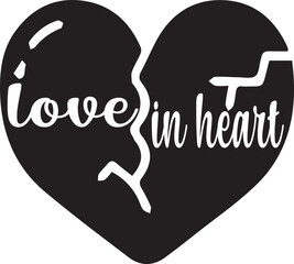 Obraz premium love (in heart)