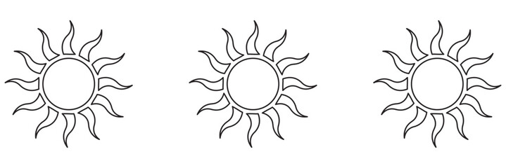 Sun moon icon illustration isolated vector sign symbol.