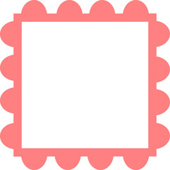 Square frame Bumpy Edge