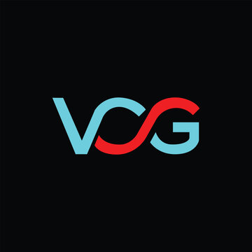 VOG Letter Initial Logo Design Template Vector Illustration