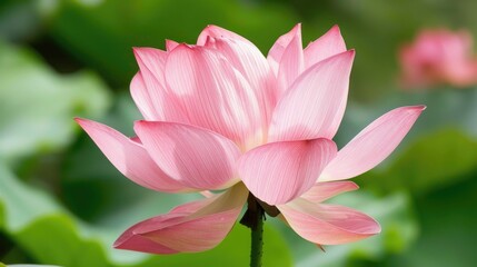 Fototapeta premium Lotus flower symbolizing purity and compassion in Asian Buddhism