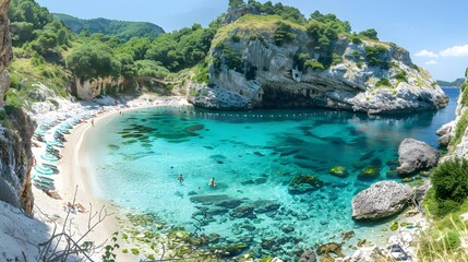 Fototapeta premium A bay with crystal clear waters img