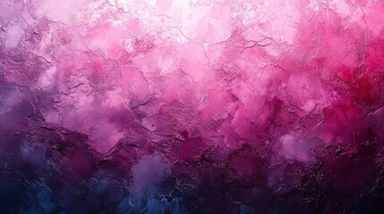 Fototapeta premium Abstract pink watercolor texture background featuring a gradient that fades from bright white and magenta to dark purple and blue.
