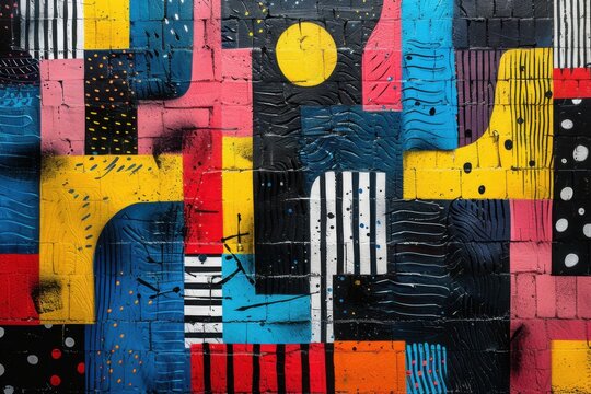 abstract background in colors and patterns for National Punctuation Day