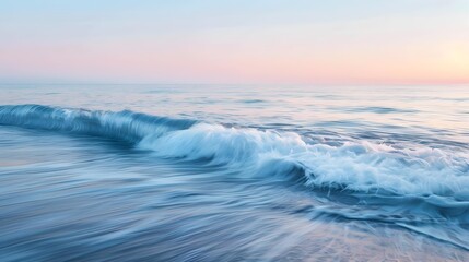 Obraz premium Waves as smooth as silk roll