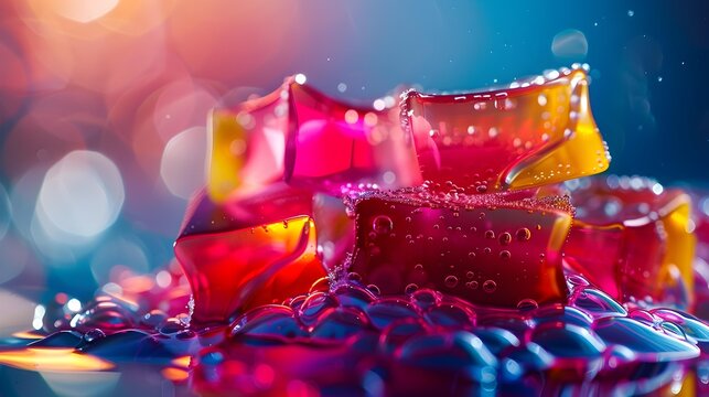 Gastronomy molecular with gelation techniques to create unusual