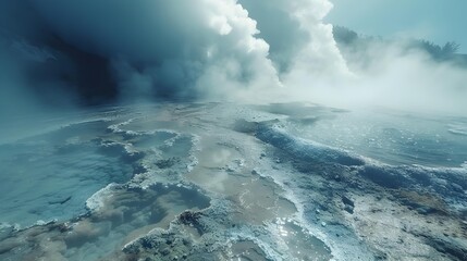 New zealands geysers which emit high jets