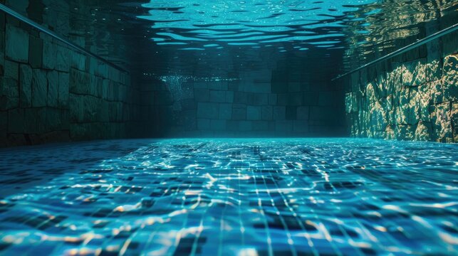 Observing the pool s floor