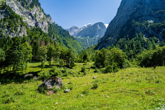 On the wy to the Wolayersee in the carnic alps