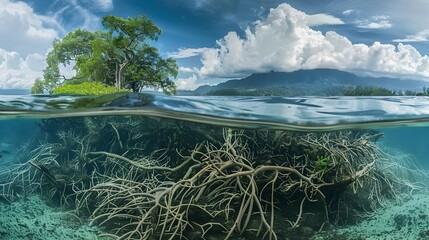 Indonesias bushland along its coasts createssq
