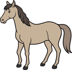 Fototapeta premium horse illustration colorful