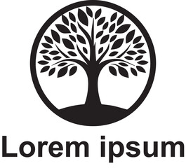 Obraz premium vector tree logo design 