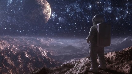 Obraz premium Astronaut in space.