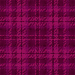 Selection seamless background fabric, female textile plaid vector. Template texture tartan check pattern in pink and dark colors.