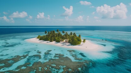 Obraz premium The beauty of the maldives atolls is revealed