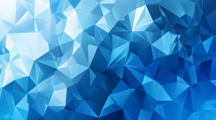 Obraz premium Light BLUE vector Low poly crystal background. Polygon design pattern. Low poly illustration, low polygon background. -