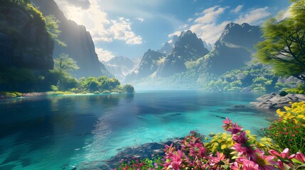 Lagoon a secluded lagoon with crystal clear waters