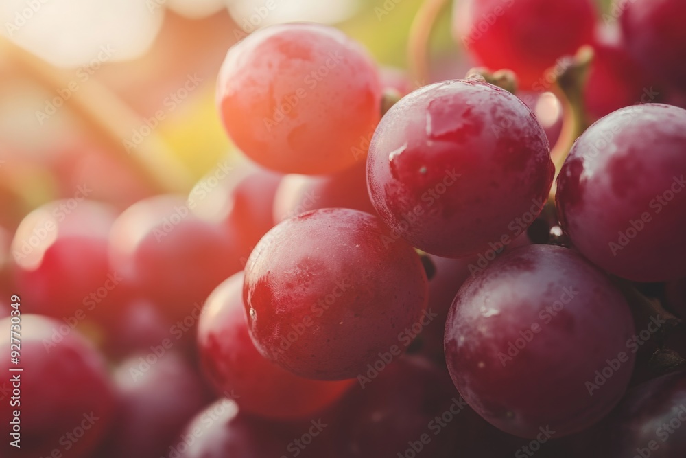 Wall mural close-up of bunch of grapes