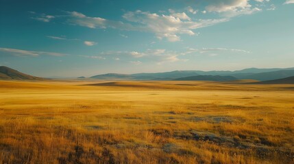 Obraz premium The landscape of mongolia includes endless steppes