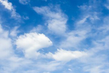 Fototapeta premium blue sky with white clouds