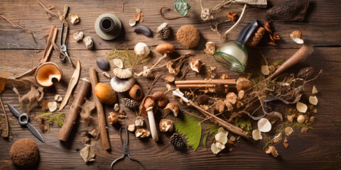 A natural background with a mix of cool and earthy tones