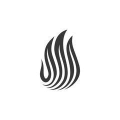 Obraz premium Abstract Stylized Flame Illustration