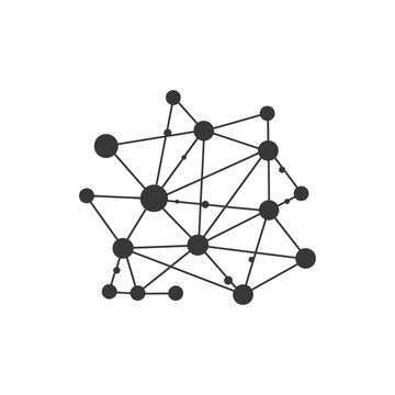 recommend clip art: Abstract network structure with interconnected nodes