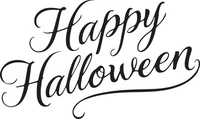 Happy Halloween Typography Vector Art & Illustration