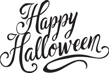 Happy Halloween Typography Vector Art & Illustration