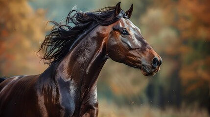 Obraz premium Czech klusar horses with their elegant forms