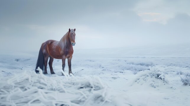 Horses are powerful adapted to the harsh
