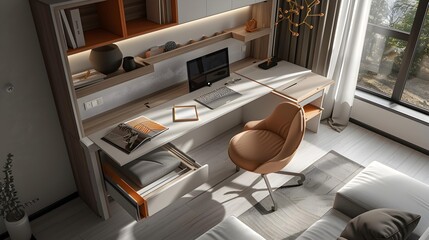 Furniture innovative and multifunctional designed for maximum space