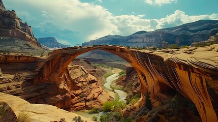 Beautiful bridges over utahs canyons image