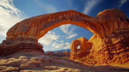 Bridges amazing ancient sandstone hewn by wind image