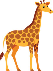 Obraz premium giraffe vector silhouettes isolated on a white background