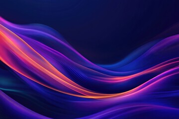 Naklejka premium Colorful Lines on Dark Background