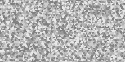 Abstract geometric background vector seamless technology gray and white background. Abstract geometric pattern gray Polygon Mosaic triangle, business and corporate background.