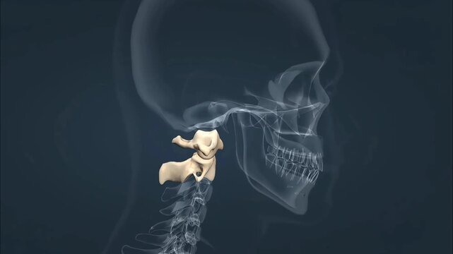 Movement of atlas and axis bone