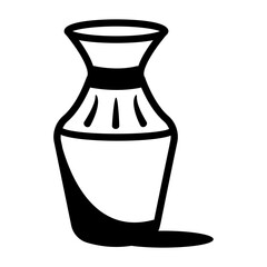 Vase icon in sketchy style  © Prosymbols