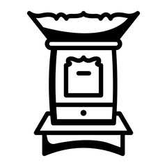 Chesum icon designed in doodle style 