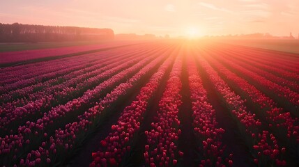Landscapes the flower fields of holland