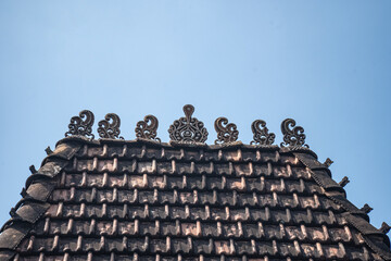 Joglo house, traditional Javanese roof.