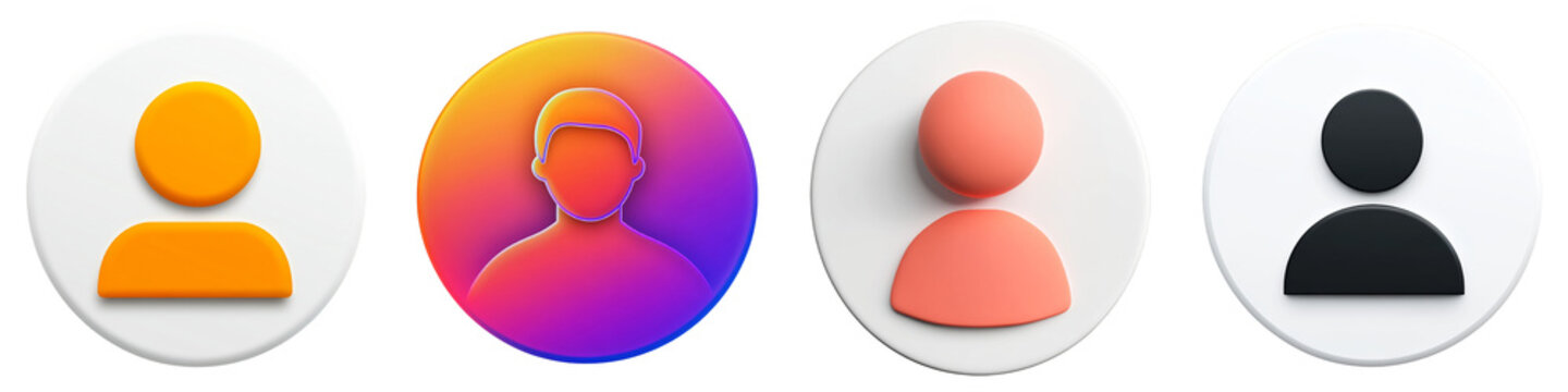 Follower clipart collection, symbol, logos, icons isolated on transparent background