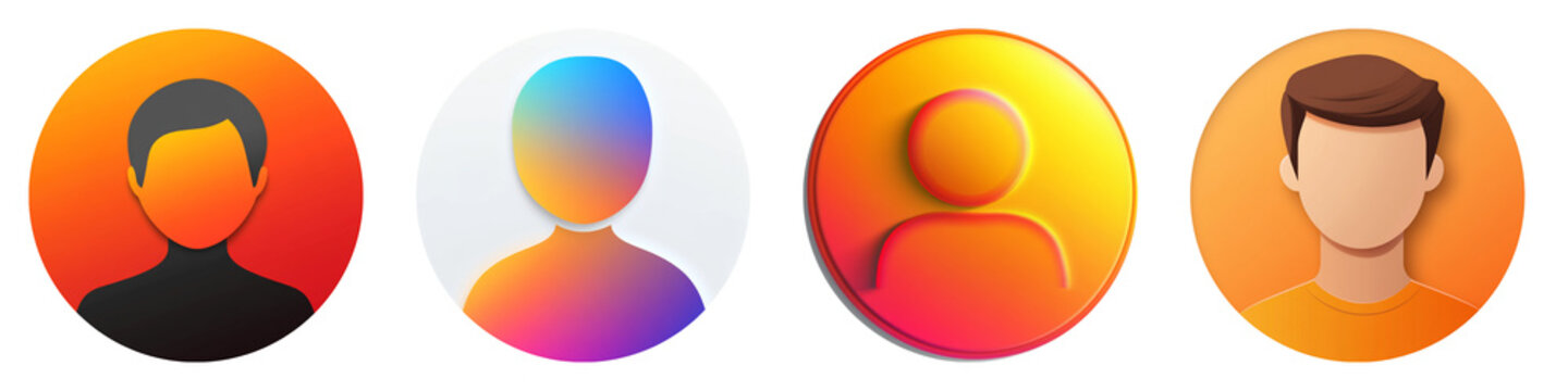 Follower clipart collection, symbol, logos, icons isolated on transparent background