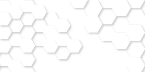 Abstract White Hexagonal Background. Luxury White Pattern. Vector Illustration. 3D Futuristic abstract honeycomb mosaic white background. geometric mesh cell texture. modern futuristic wallpaper.