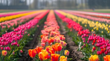 The expanse of breathtaking florals with endless rows