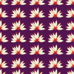 Vector floral seamless pattern. Gentle flower background. 