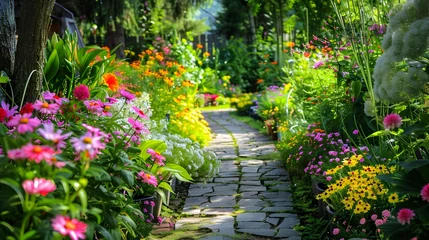 The gardens are delightful with many flowering plants