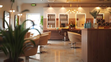 The salon is comfortable with a homely atmosphere